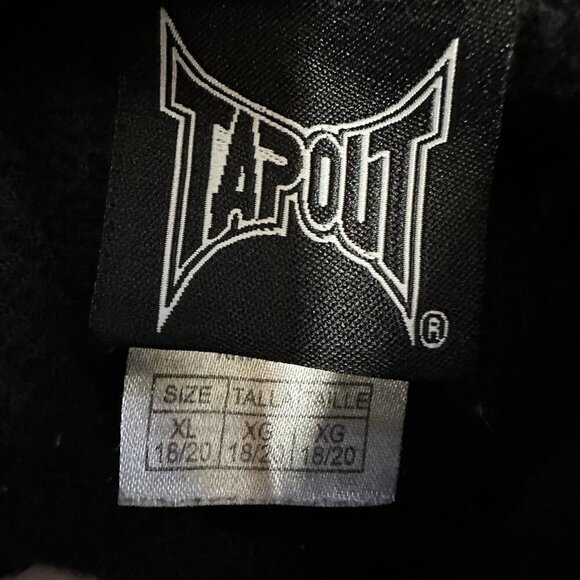 Tapout Fight Co Demon Y2K MMA Hoodie Mens Size S Black White READ - Picture 5 of 9